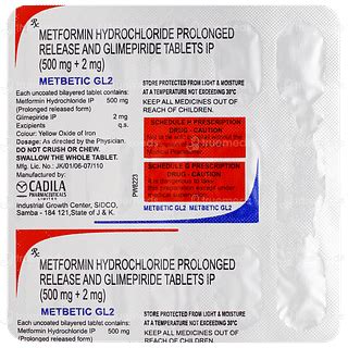 Metbetic Gl2 Tablet 15: Uses, Side Effects, Price & Substitutes