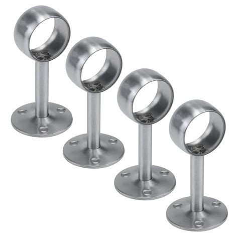 Antrader Stainless Steel 1-1/4" Dia Wardrobe Closet Rod Rail Support ...