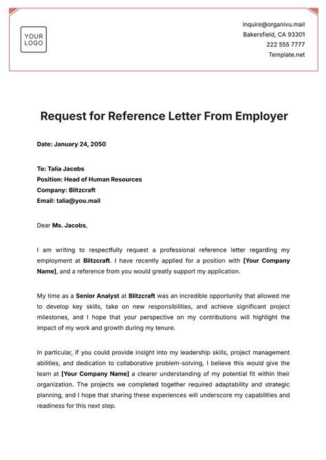Free Restaurant Reference Letter Template to Edit Online