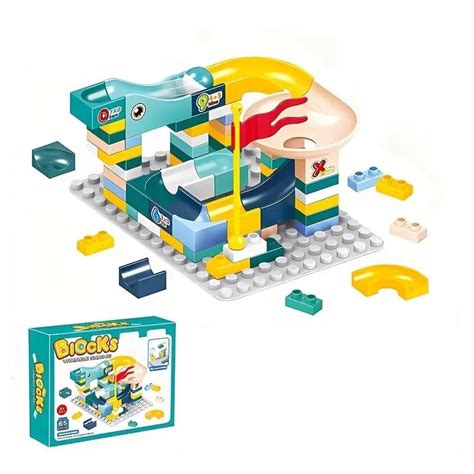 65PCS Assembly Block Marble Run Slide Track Building Blocks | 6688-92A ...