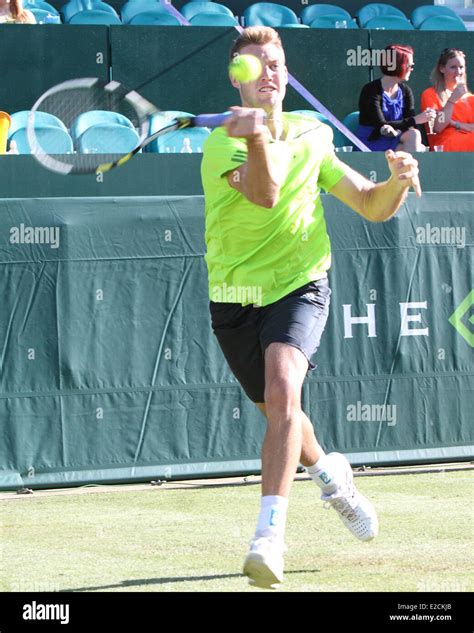 Buckinghamshire, UK. 18th June, 2014. Jack Sock (USA) at The Boodles ...