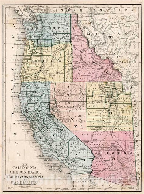 Map Of California And Utah