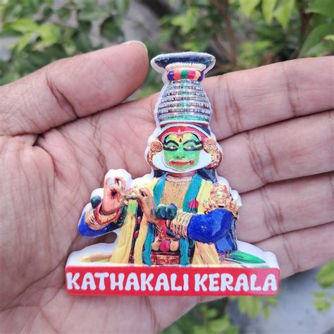 3D Kathakali Fridge Magnet – Kerala Souvenir | Polymarble – Arte House
