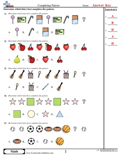 Image result for Continuing Patterns Worksheet