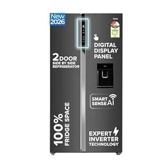 Haier 596 L 3 Star Frost Free Expert Inverter Smart Sense AI enabled 2 ...
