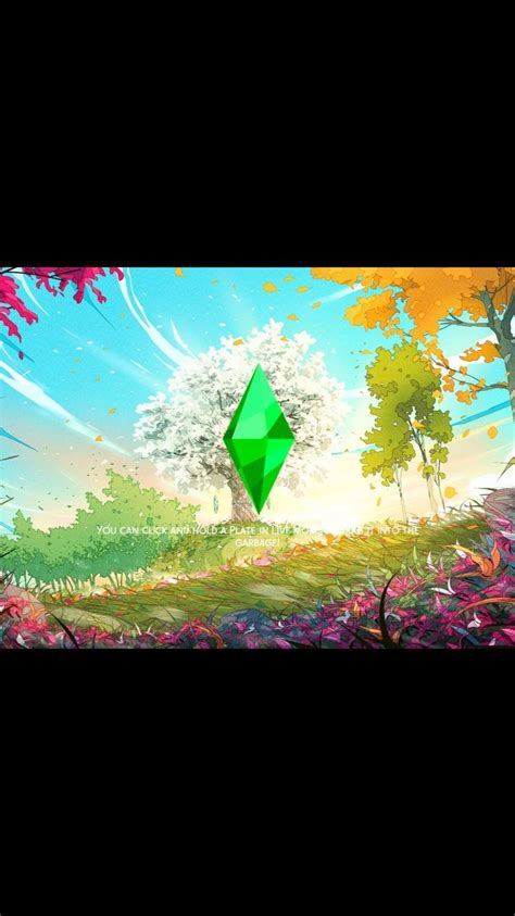 Image result for Sims 4 Loading Screen Pink Tree Cartoon