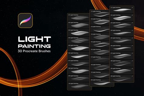 Light Painting Procreate Brushes | Premium & Free PSD Mockup Store
