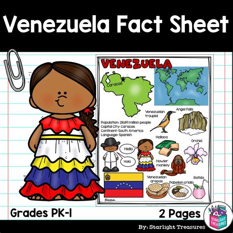 Venezuela Fact Sheet for Early Readers - Classful