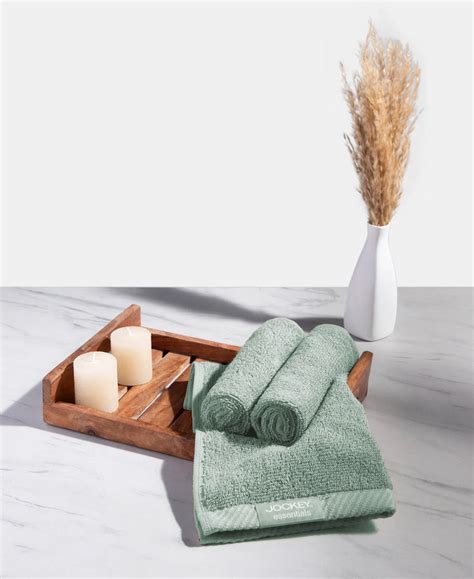 Buy Cotton Terry Ultrasoft and Durable Solid Face Towel - Sage (Pack of ...