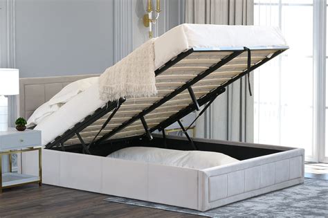 Buy Home Treats Upholstered Ottoman Storage Bed | Double Ottoman Bed ...