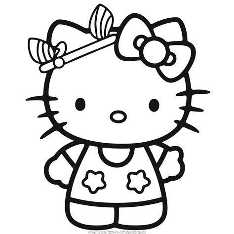 Prázdný Hello Kitty Omalovánka | Omalovánky pro děti zdarma k vytištění