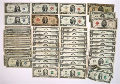 U.S. Currency Silver Certificates & $2 Bills [167878]