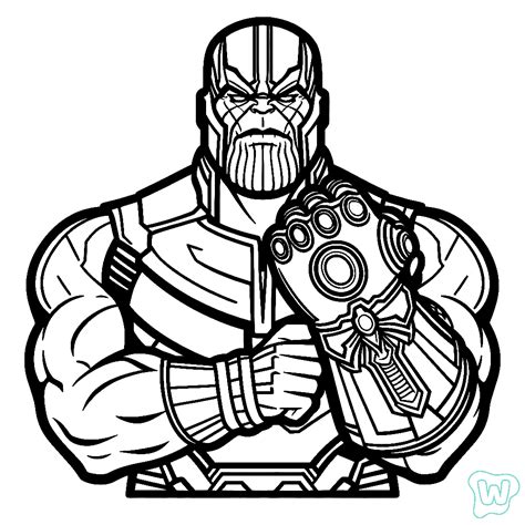 Legend Thanos Coloring Pages