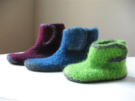 Felted Kids Slipper Crochet Pattern No. 10 - Etsy