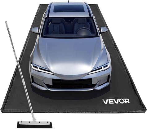 VEVOR Containment Mat, 7 ft 9 in x 18 ft, Non-Slip PVC Garage Floor Mat ...