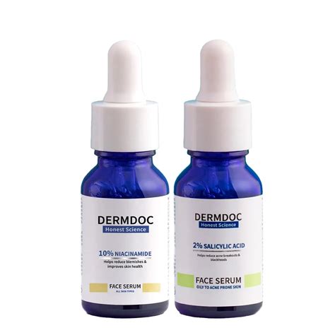 Dermdoc 10% Niacinamide Face Serum(30 ml) & 2% Salicylic Acid Face ...