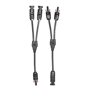 Decdeal Y Branch Mc4 Parallel Connector Cable Solar Panel Adaptor M Ff ...