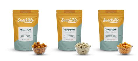 Snackible Roasted Puffs - Assorted Combo (Pack of 1 Each) - 3x100gm ...