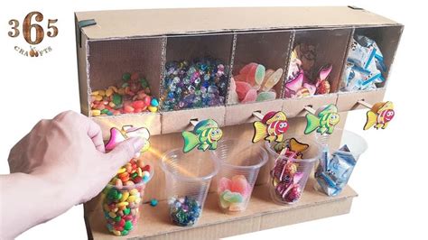 Image result for How to Make Candy Machine Using Cardboard