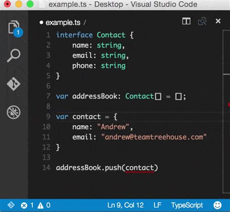 TypeScript Example 的图像结果
