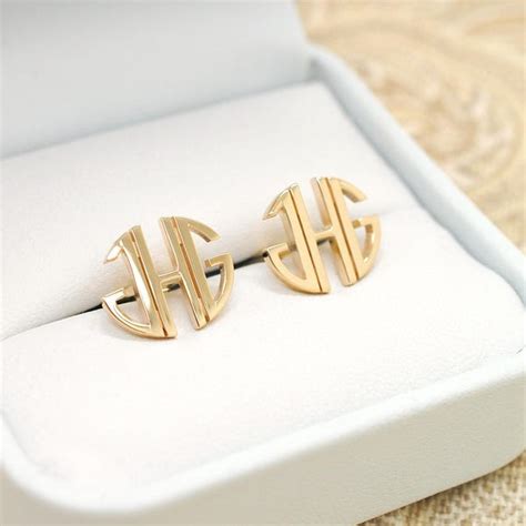 Image result for Monogram Cufflinks