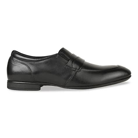 Buy Imperio By Regal Black Men Leather Formal Slip On Shoes Online at ...