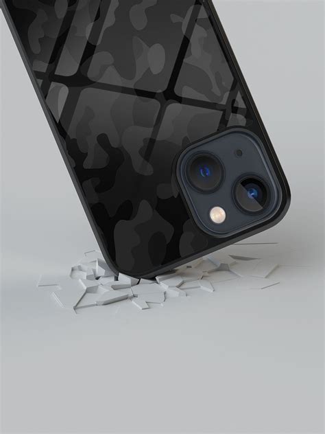 Camo Black - iPhone 13 Glass Cover