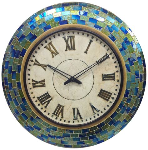 Buy GRV Handcrafted Wooden Wall Clock (46cm x 46cm x 4cm) Online at Low ...