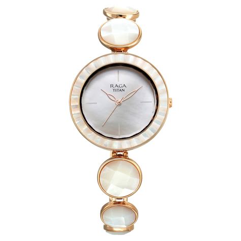 Buy Online Titan Raga Power Pearls Quartz Analog Mother Of Pearl Dial ...