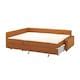 FRIHETEN / KLAGSHAMN corner sofa-bed with storage, Faringe brown-orange ...