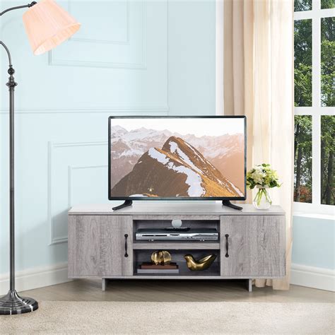 Buy Corner TV Stand for 50 TV, Modern Living Room with Storage Space ...