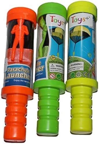 Toys+ Skydiver Parachute Men 3 Piece Set- Tangle With Launcher ...
