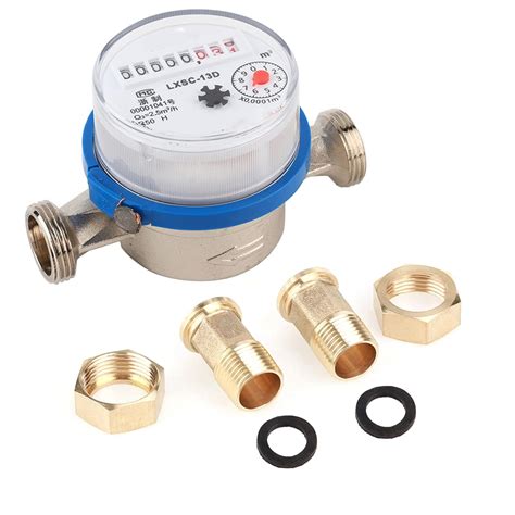 15mm 1/2" Water Flow Meter Hydraulics, Pneumatics & Plumbing Flow ...