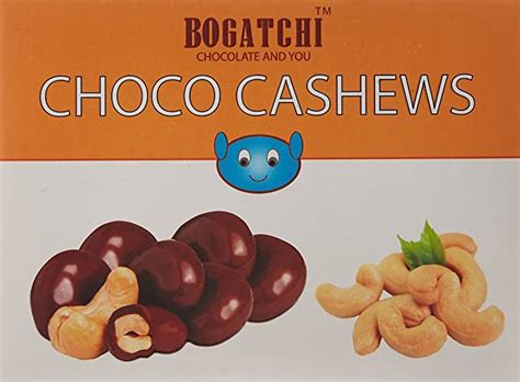 BOGATCHI Chocolate Coated Cashews, Rich Dark Chocolate Coated Dry ...