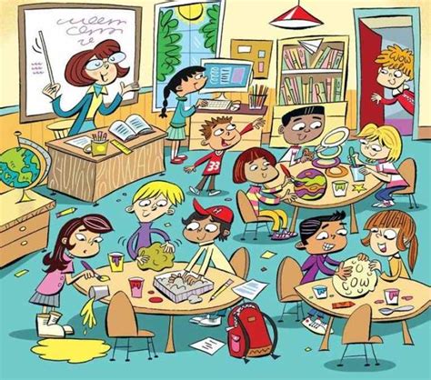 Picture Puzzle IQ Test: Can You Find 6 Hidden Words in This Classroom ...