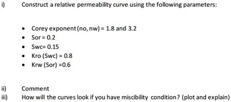 Image result for Corey Equation Relative Permeability