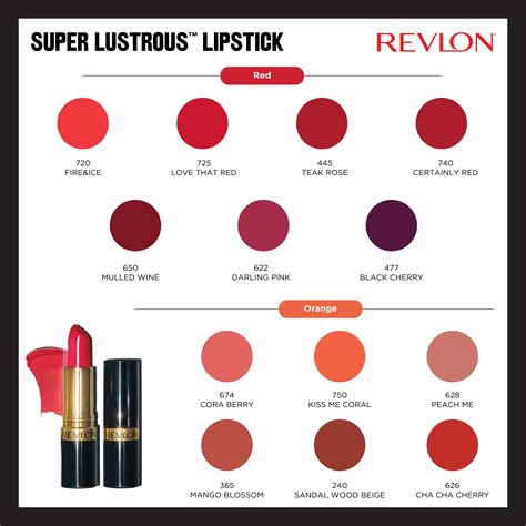 | REVLON SUPER LUSTROUS LIPSTICK | LINE SHOPPING