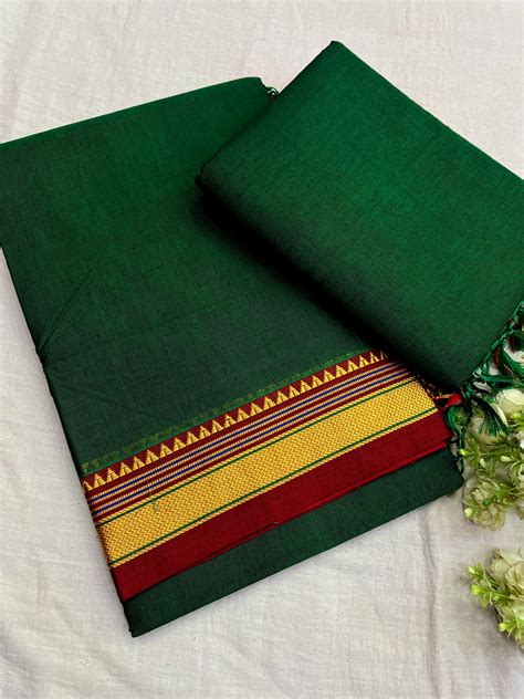 Green Rayon Cotton Ilkal Saree – The Loom Store