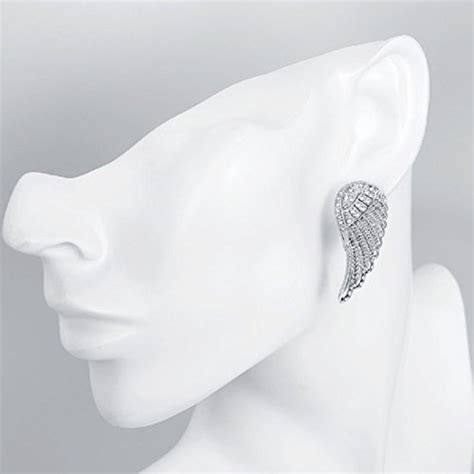 RUVEE Adorn of Heaven Crystal Stones Alloy Stud Earrings for Women and ...