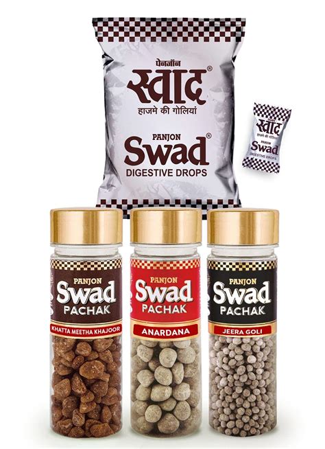 Buy Swad MAHA SAVER PACK- Swad 25 Candy Pouchwith 3 premium bottles of ...