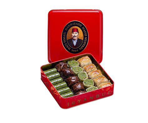 Hafiz Mustafa 1864 Istanbul Baklava Pastry Box Baked Baklava Dessert ...