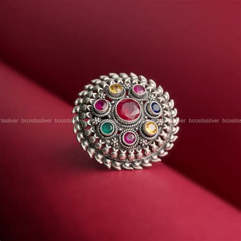 Oxidized Finger Ring - 1769