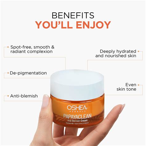 Buy Papaya Face Cream – Anti-Blemish Formula | Oshea Herbals