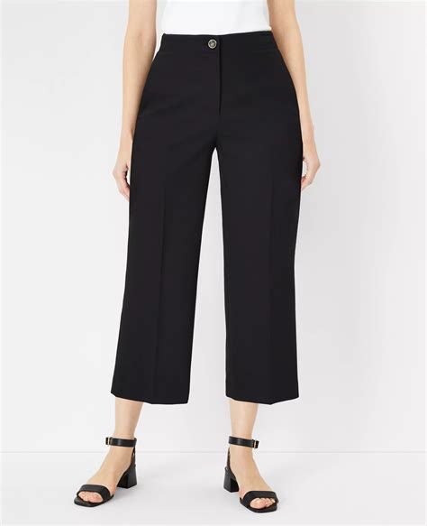 The Petite Kate Wide Leg Crop Pant - Curvy Fit