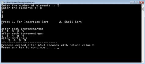 Image result for Shell Sort Using Loops