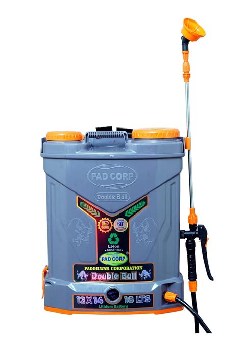 Pad Corp Lithium Double Bull Battery Sprayer, 18L Tank, 12Vx14AH ...