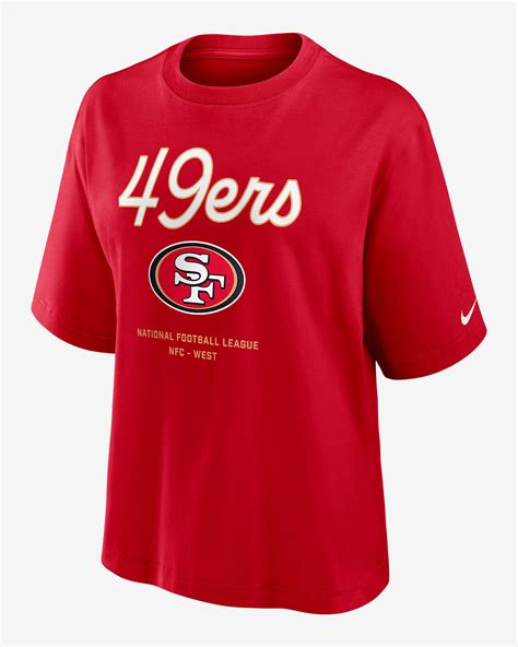 San Francisco 49ers Essential Script Boxy Women's Nike NFL T-Shirt ...