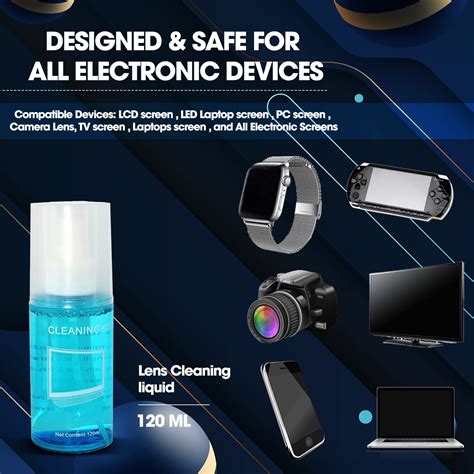 Sounce Electronic Screen Cleaning Kit 2 in 1 LCD LED Screen Wipes, 120