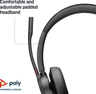 poly by Plantronics - Voyager 4320 UC Wireless Headset Bluetooth Price ...