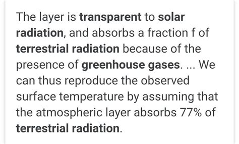 Why green house gases transparent for solar radiation and not for ...